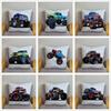 Cartoon Monster Truck Print Cushion Cover Pillow  45X45 Square   Sofa Home Decoration Throw