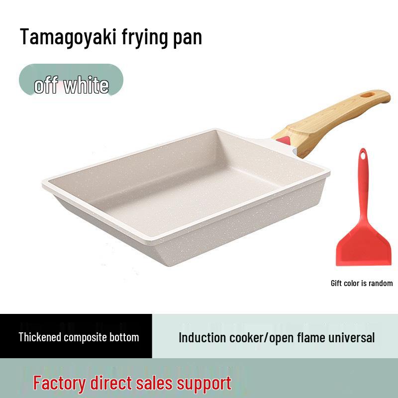 Antihaft Japanische Tamagoyaki Bratpfanne, Maifan Stein Eierrollenpfanne, Mini Flache Pfanne für Frühstück