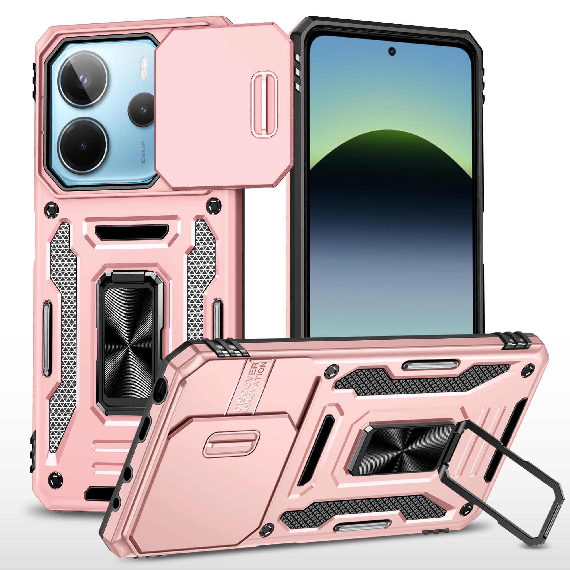 

Металлический кольцевой магнитный держатель Чехол для телефона для Xiaomi Redmi Note 14 13 12 11 Pro Note 14S 14C 13C CSlid Защита камеры Защитная крышка Redmi Note 14S