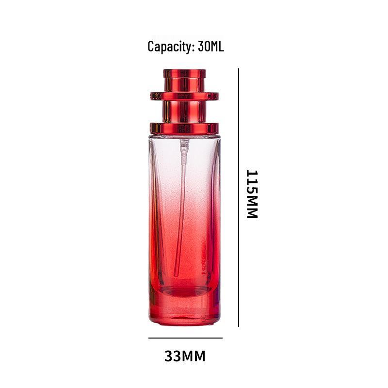 Gradient Glass Perfume Decanter: 30ml Stylish & Portable Fragrance Spray Bottle