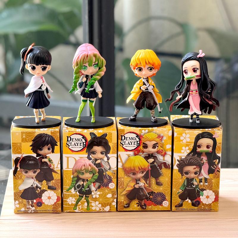 Demon Slayer Pvc Anime Figure Set With Collectible Characters For Fans And Giftgiving