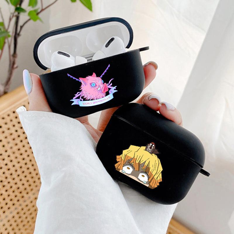 

Силиконовый чехол аниме Demon Slayer для Airpods Pro 3 2 1 Pro2 Kimetsu No Yaiba Tanjirou Nezuko Zenitsu, чехлы для наушников Airpod Cover
