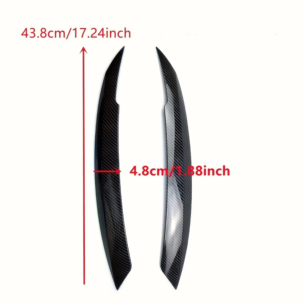 For VW Jetta MK6 Sagitar NCS 2010‑2018 Headlight Eyebrow Eyelid Cover Trim 1Pair Headlamp Eyelid Stickers