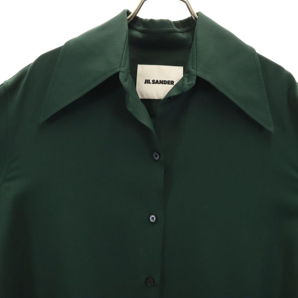 Jil Sander Vyrobeno v Itálii Košile s dlouhým rukávem 34 Tmavě zelená Dámská Použitá
