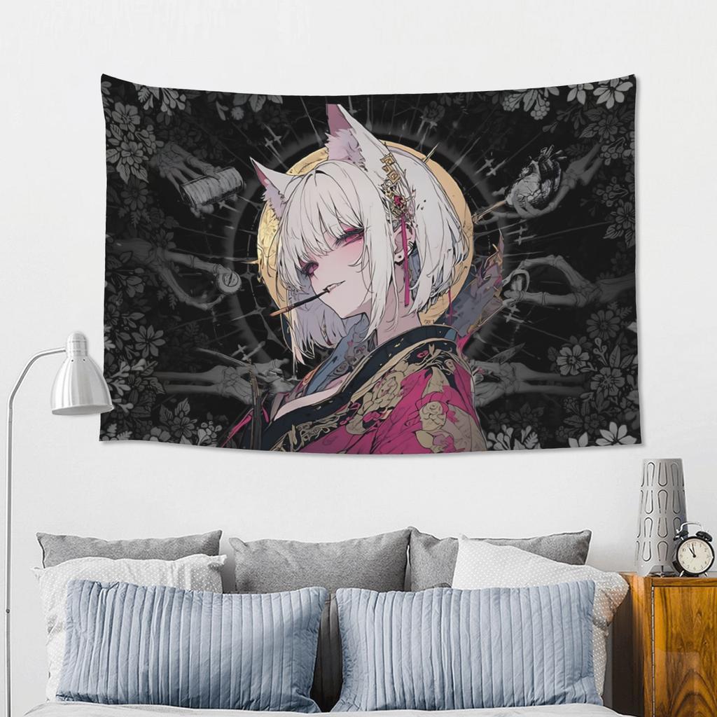 Colorful Anime Girl Tapestry Room decoration Home Decoration Tapestry Decor Accessories Cute Room Decor