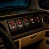 12V 24V Car Boat LED Button Switches Dual RED Lights 5P SPST Waterproof Rocker Switches for ARB Marine RV 4×4 Caravan