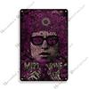 Folk Music Poster Bob Dylan Decorative Sign Rusty Metal Sign Home Bar Cafe Wall Decor Metal Plaque Wall Plate Industrial Decor