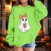 Kids Halloween Printed Hoodie, Loose Fit Casual Pullover for Boys Girls