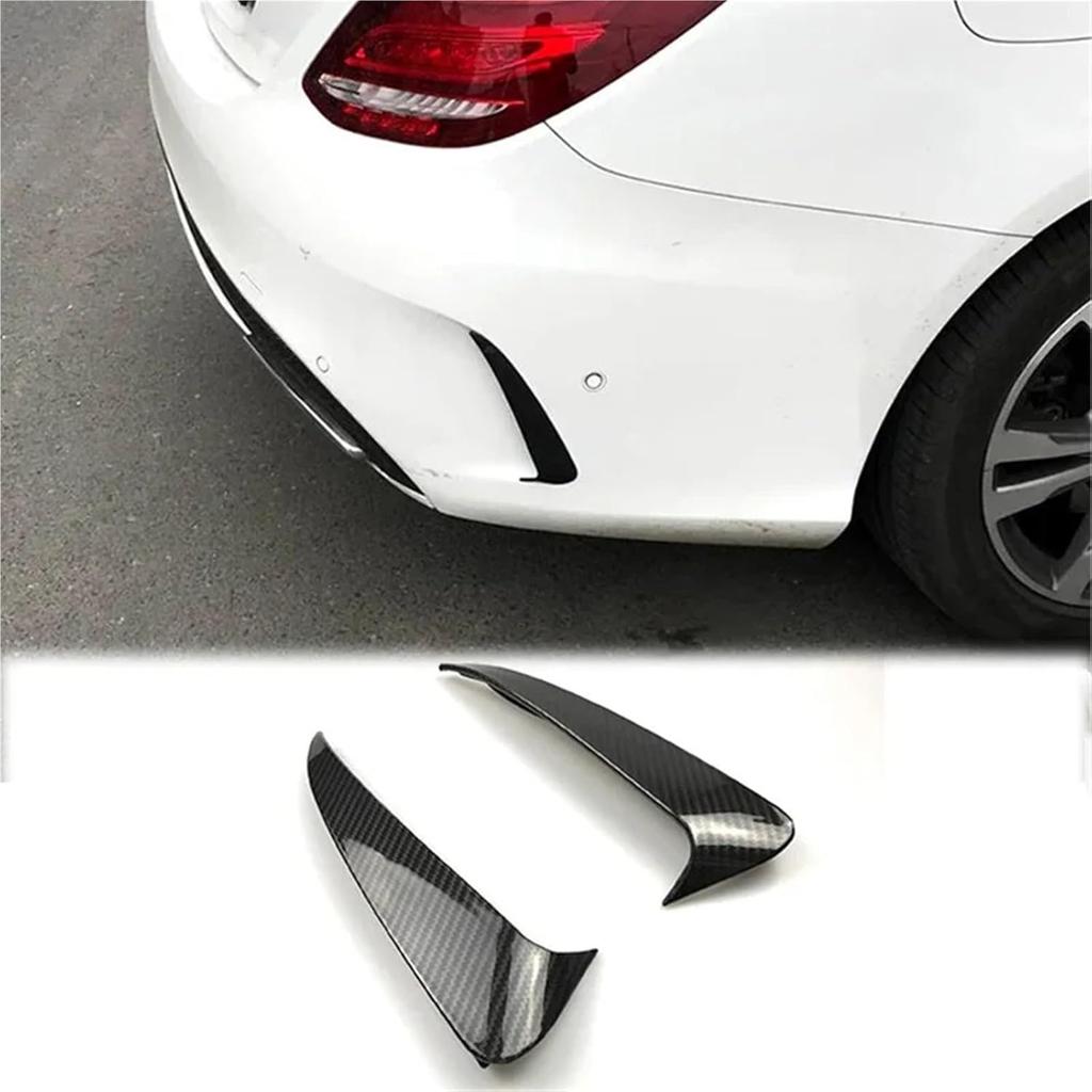 2 Pcs Rear Bumper Air Vent Cover Compatible for C Class W205 C43 C63 Amg 2014-2019(Black)
