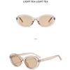 Women's sunglasses, fashionable T-shaped oval sunglasses