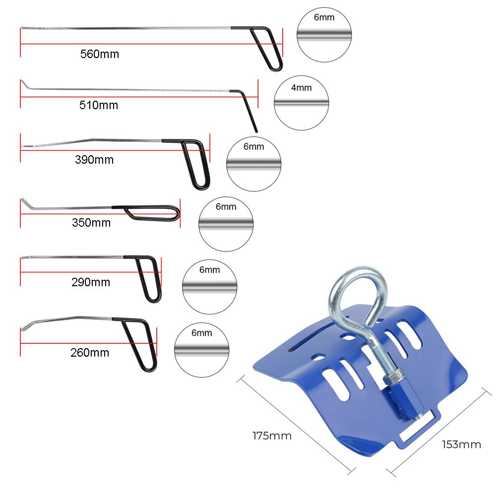 Car Tire Support Dent Bump Repair Base Special Crowbar Bracket Holder Traceless Sheet Metal Spray Paint Shaping Tool Accessories
