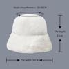 Winter Warm Imitation Mink Fur Fisherman Hat Korean Version Fashionable Versatile Bucket Hat Imitation Rabbit Fur