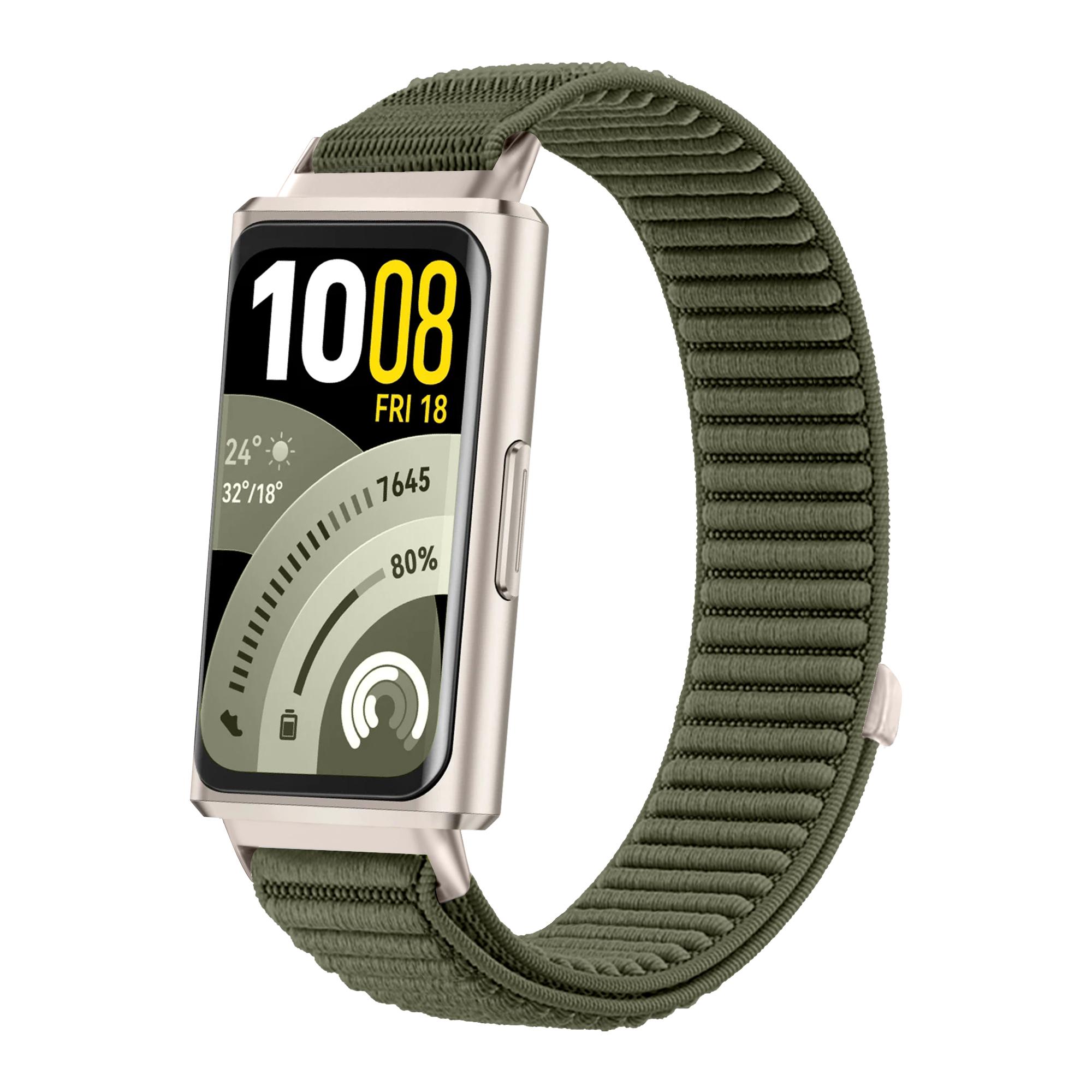

Оригінал 1:1 Для Huawei Band 11/11 pro Аксесуари для ремінця Дихаючий спортивний нейлоновий браслет-петля Correa Для Huawei Smart Band8 9 10 Huawei Band 9