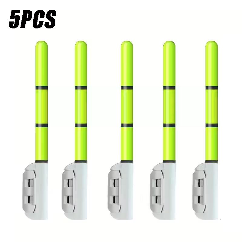 5pcs Fish bite indicator, rock fishing indicator, rock fishing rod tip light, turns red when the fish bites.