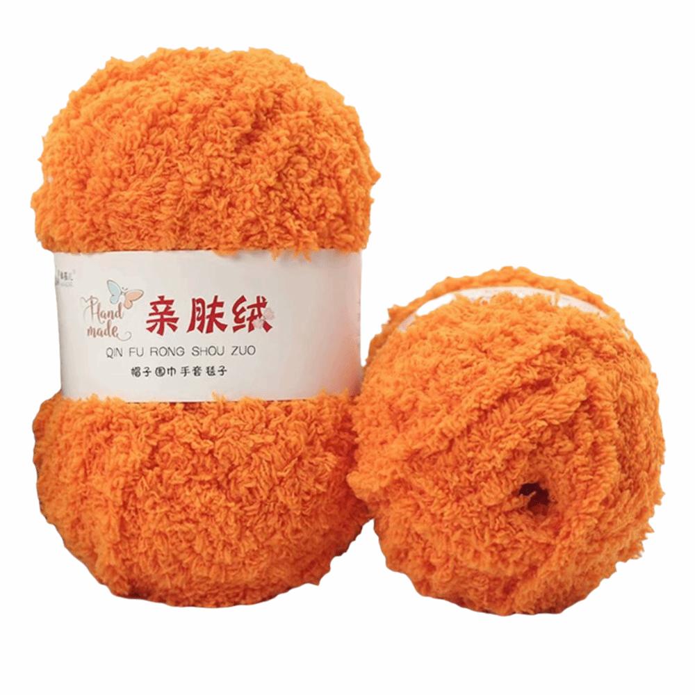 50g Set Coral Velvet Yarn 3 Strands Crochet Yarn Chenille Wool Chenille Yarn  Crochet DIY