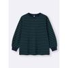 Gu By Uniqlo LighT SweaT Border Oversized T shirT  Long Sleeve 
