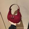 Retro bag women's new fashionable versatile high-end dumpling bag casual matte leather underarm bag