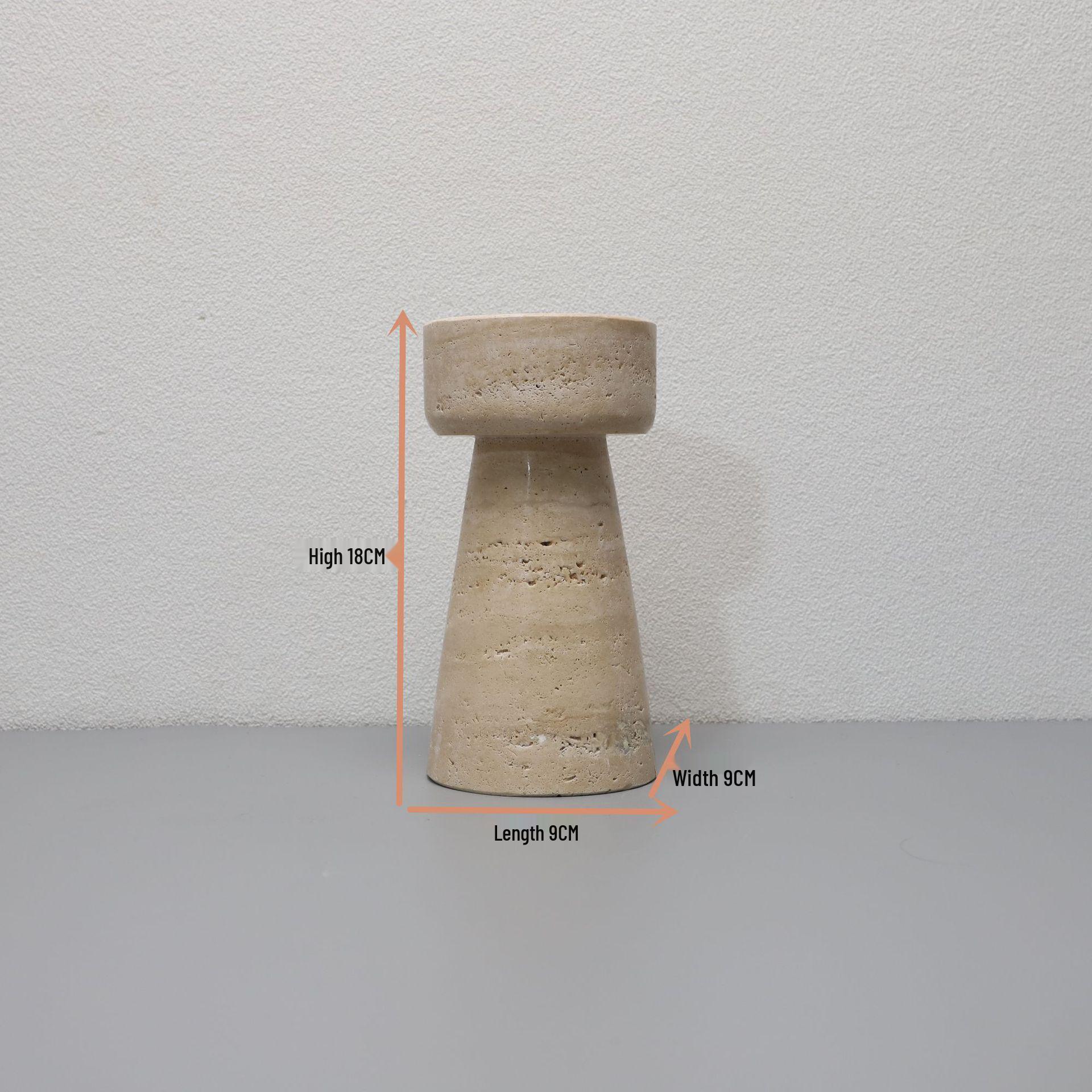 

Современный минималистичный подсвечник из травертина: Искусная гостиная, украшение для кофейного столика и обеденного стола