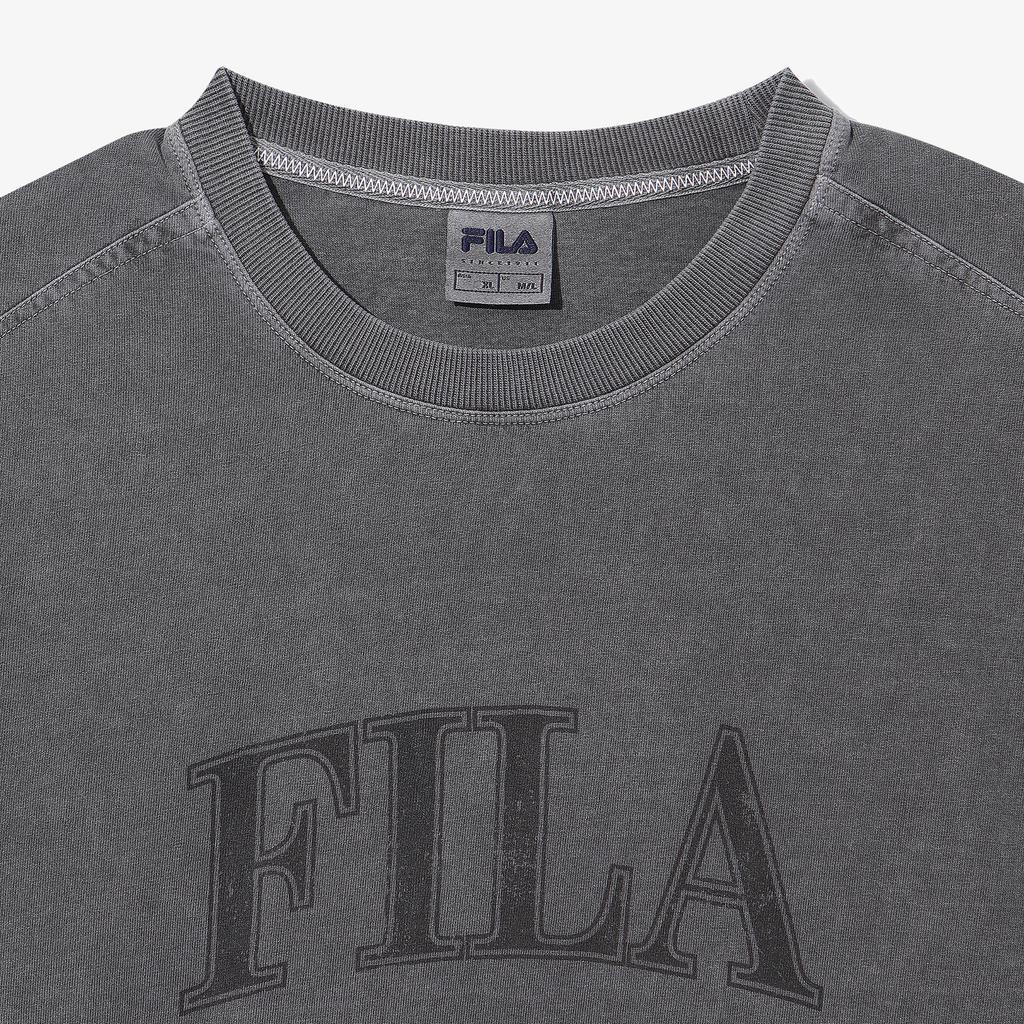 Hwilla Pigment Washed Lettering Short Sleeve T-Shirt (Fs262Rs01X001042)