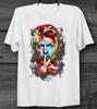 Buntes Grafik-T-Shirt, inspiriert von Retro-Rock-Tops, Größen S–5XL