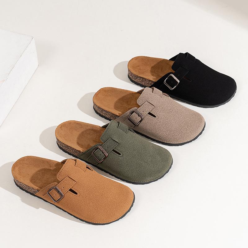 Grenzüberschreitende Bokeng Herren Trendige Dicksohlen-Slipper: Komfort Strand- & Outdoor Halbsandalen für Paare