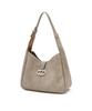 Athe Vanessabruno [Maron] Beige Suede Marron Hobo Bag M (Silver Hardware) Aaba6E418I3