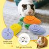 Penitue 3-Piece Guinea Pig Foraging Toys, Washable Slow Feeder Snuffle Ball Puzzle Toy for Hamsters Rabbits Chinchillas