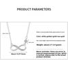 Love Infinity Necklace Minimalist Mobius Endless Symbol Pendant for Women Men