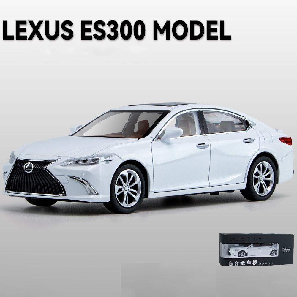 

Модель автомобиля 1/24 масштаб Le-xus ES300 литой коллекционный игрушечный автомобиль со светом и звуком дверь игрушечного транспортного средства может открываться 1/24-21x7.5x6.5cm белый