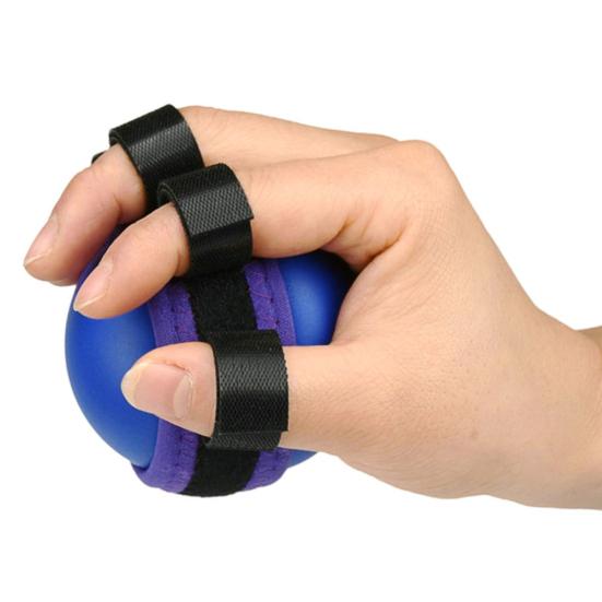 Anti-Spasticity Finger Ring Grip Trainer Elastic Ball Strengthener Training Tool