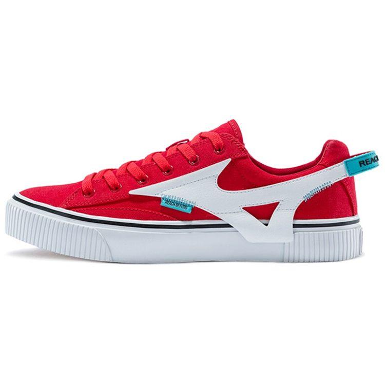 Mizuno Cyclone Speed 1 Round Toe Lace-Up Non-Slip Wear-Resistant Breathable Lightweight Low-Top Canvas Shoes Unisex Sneakers Red D1GH200506