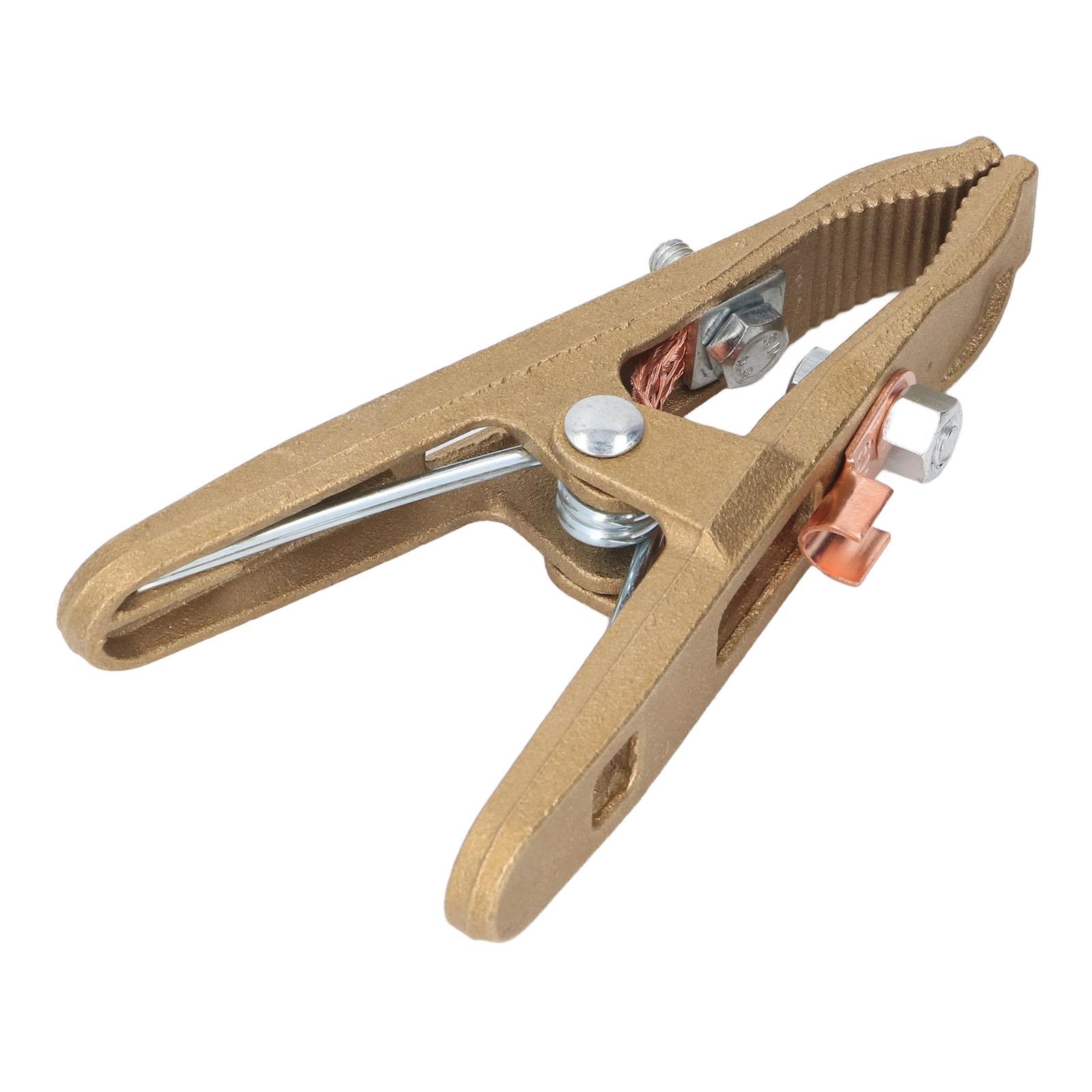 

Заземляющий зажим A300 300A Высокомощный латунный зажим заземления A-образной формы для сварки MIG MMA TIG ARC