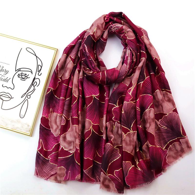 Fashion Floral Printed Square Scarf Spring Summer Satin Silk Shawl Lady Elegant Handkerchief Islam Turban Headscarf 90*90cm