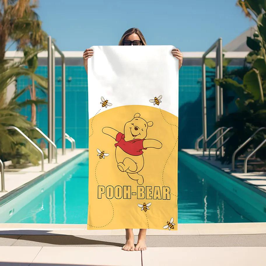 Large Bath Towel W-Winnie the Poohes Beach Towels Bathroom Sauna Spa For Home Personal Care Accessories Quick Drying Gym Set