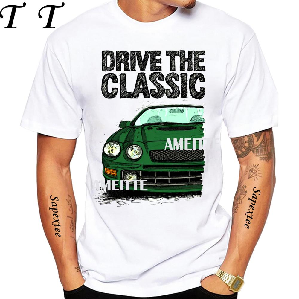 Drive The Classic Celica 6 Generation ST205 GT4 90's T-shirt Men Short Sleeve Hip Hop Boy Casual Tshirt Japan Car White Tees