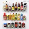 5Pcs Miniature Dollhouse Kitchen Condiment Oil Vinegar Soy Sauce Detergent Model For Dollhouse Accessories Decoration