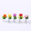 1 Set Mikro-Topfpflanze Harzstatue Blickfang DIY Mini-Landschaft Mini-Blume