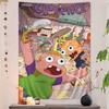 Cartoon C-Clarence TV Chart Tapestry Art Science Fiction Room Home Decor Cheap Hippie Wall Hanging
