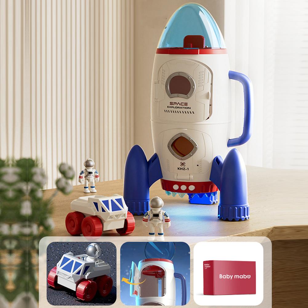 Rocket Space Toys For Kids Spaceship Playset With Lights And Sounds Educational Toys Christmas Gifts For Boys Girls