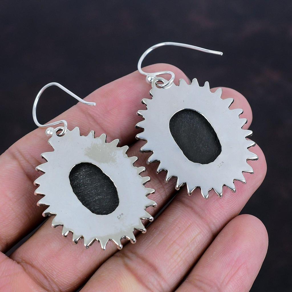 Abalone Shell Earring Natural Gemstone Earrings Antique Jewelry 925 Sterling Silver Earring Handmade Earrings Designer Jewelry Gifts For Her