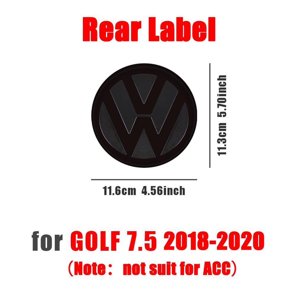 For VOLKSWAGEN VW Non-destructive Gloss Black Front Grill Badge Rear Trunk Lid Emblem Logo For Volkswagen VW Golf 7 7.5 8 2014-2