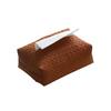 Luxury Waterproof Leather Woven Tissue Box