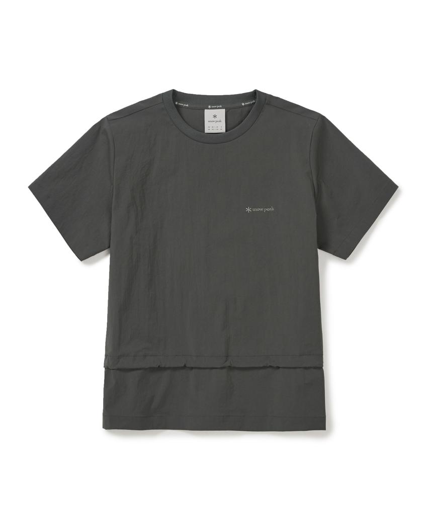 SNOWPEAK APPAREL Root Women'S String Short Sleeve T-Shirt (S26Mwrts63) Rustic Khaki