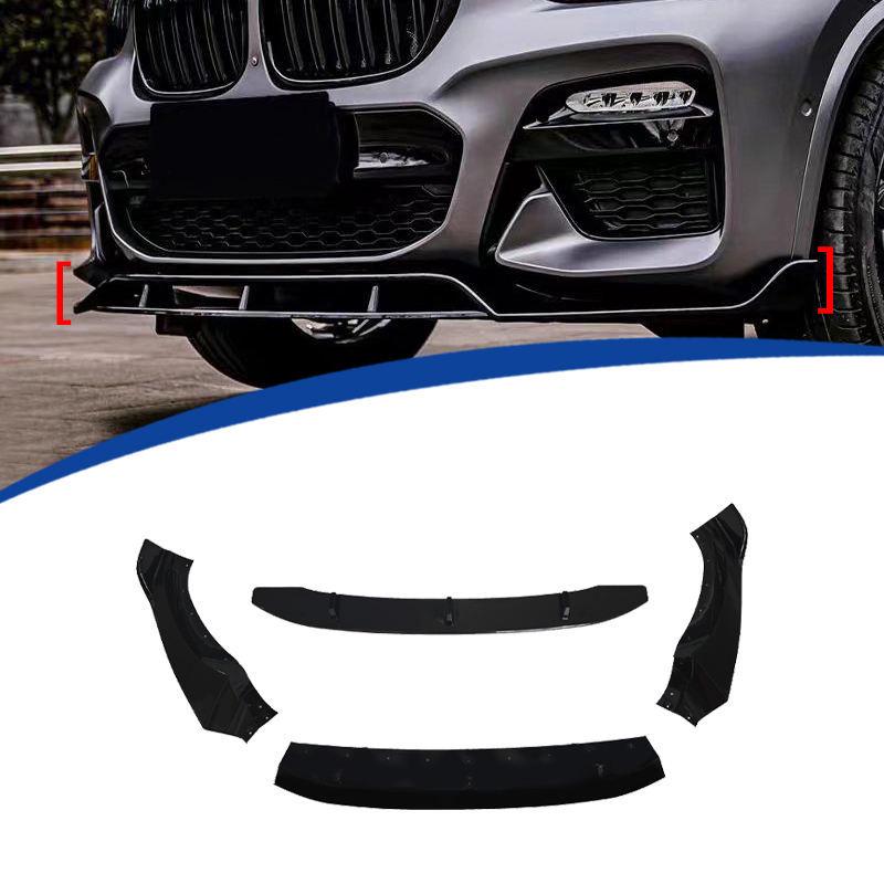 

BMW X3 G01 Front Lip Kit (2017-2021) - Black ABS, 4-Piece Small Body Carbon Texture