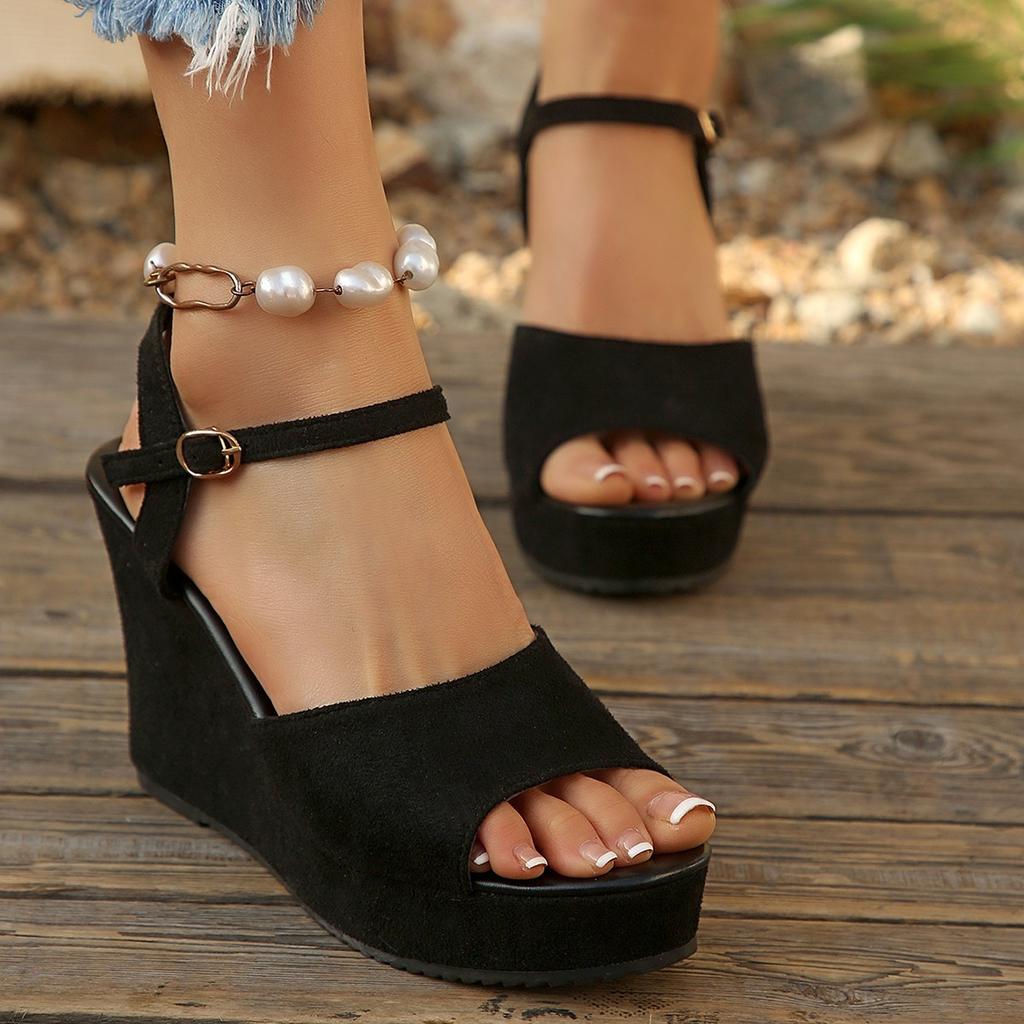 35-43 Women's Wedges Sandals High Heels Sandals Women Sandalias Plataforma 43