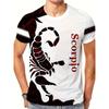 Animal Scorpion Pattern T Shirts For Men/Women 3D Printing Street Trend T-shirts Summer Short Sleeve Tops Oversized Man Clothing