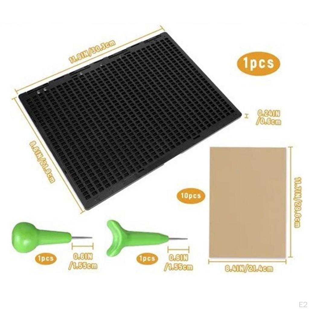Braille Writing Board Set with Stylus Beginners, Men Women, Learning Supplies, , 27 Lines 30 Cells