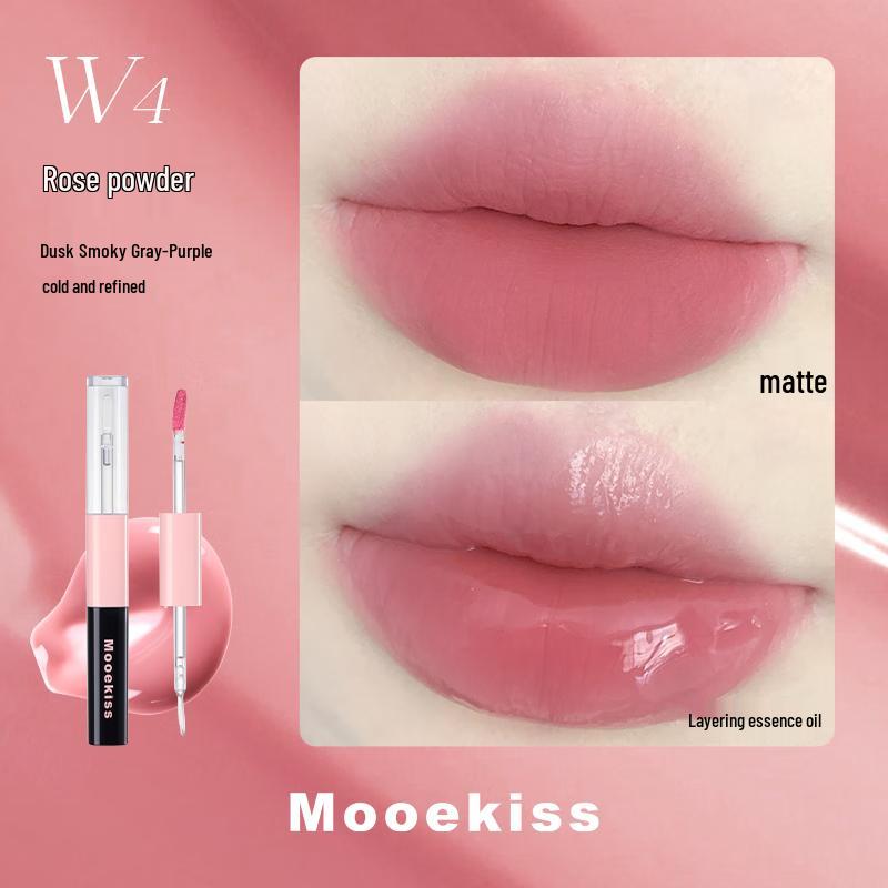 Mooekiss Двусторонний блеск для губ и матовый тинт для губ