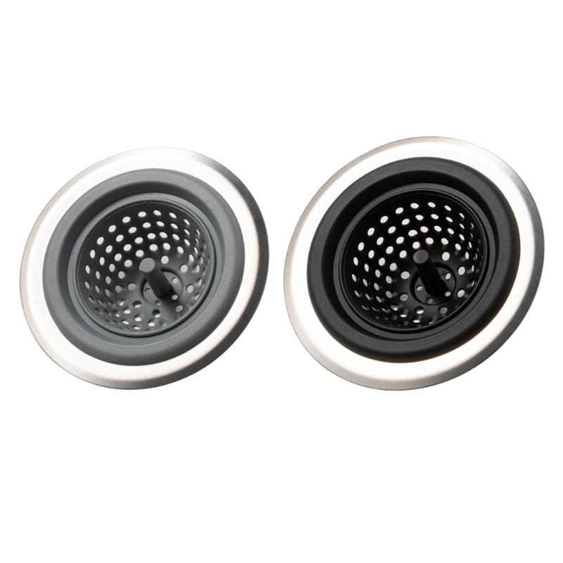 

Food Grade Silicone Drain Filter Sewer Hair Filter Catcher Stopper Removable Floor Drain Cover Kitchen Tool Enduring 1