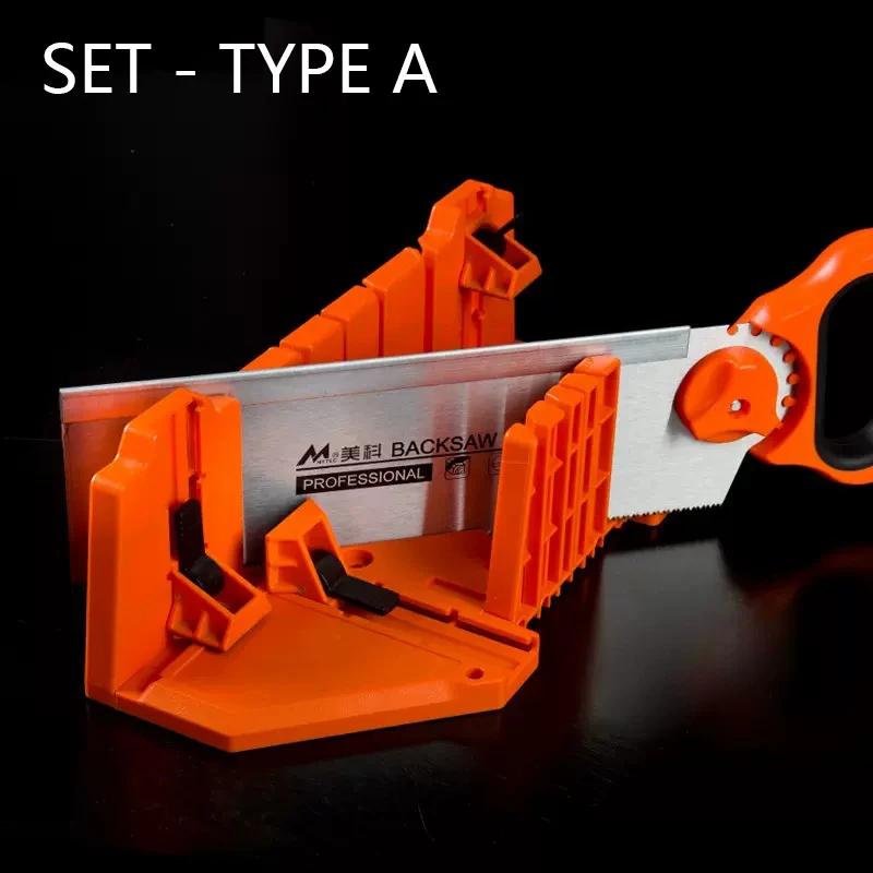 Woodworking Clamping Mitre Box Diagonal Saw Cabinet 45 90 Degree Saw Box Angle Saw Oblique Cutting Groove Sawing Guide Slot